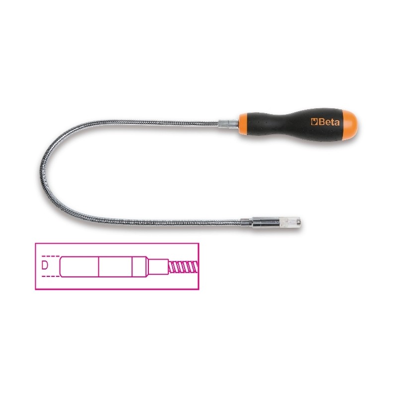 Doigt magnétique flexible BETA avec éclairage à LED