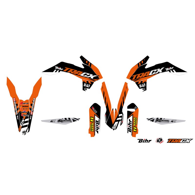 Kit déco KUTVEK Tracx orange KTM SX/SX-F