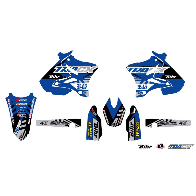 Kit déco KUTVEK Tracx bleu Yamaha YZ125