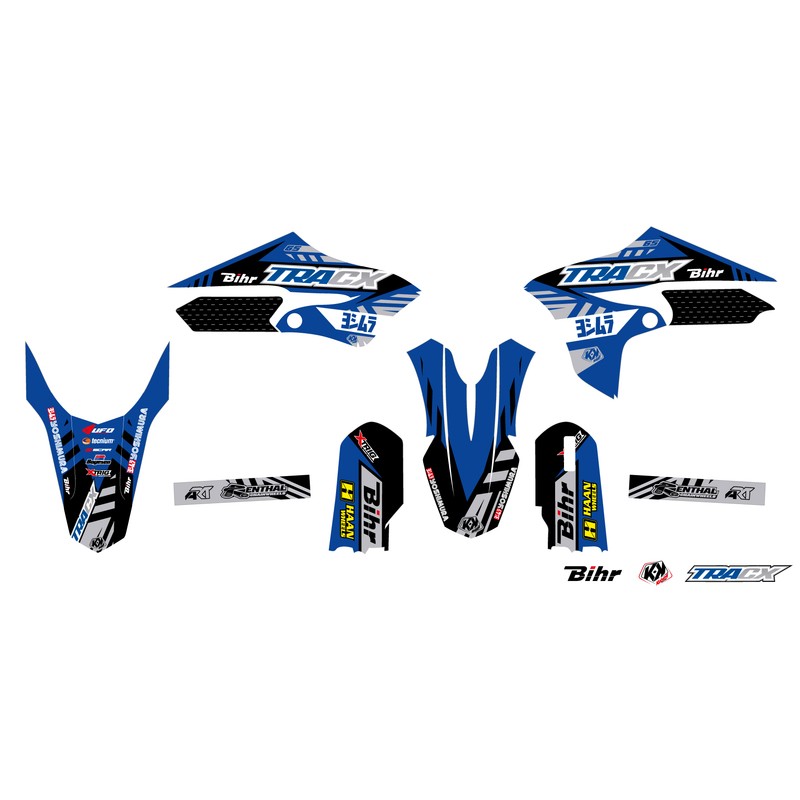Kit déco KUTVEK Tracx bleu Yamaha YZ65