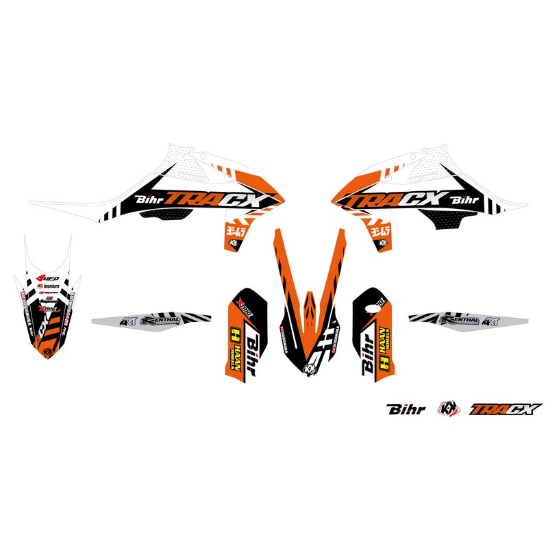 Kit déco KUTVEK Tracx orange KTM SX/SX-F
