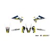 Kit déco KUTVEK Tracx bleu Husqvarna TC65