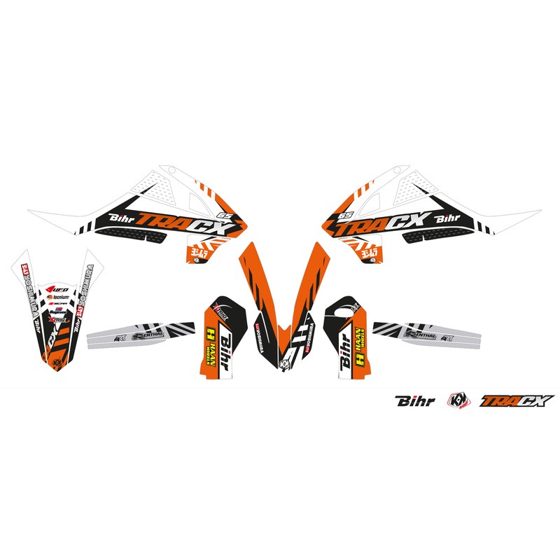 Kit déco KUTVEK Tracx orange KTM SX65