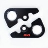 Platines pour sangles R&G RACING noir MV Agusta F4RC