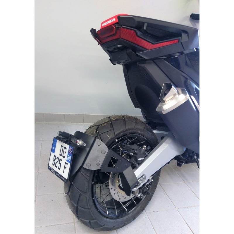 Support de plaque ACCESS DESIGN ''ras de roue'' noir Honda X-ADV