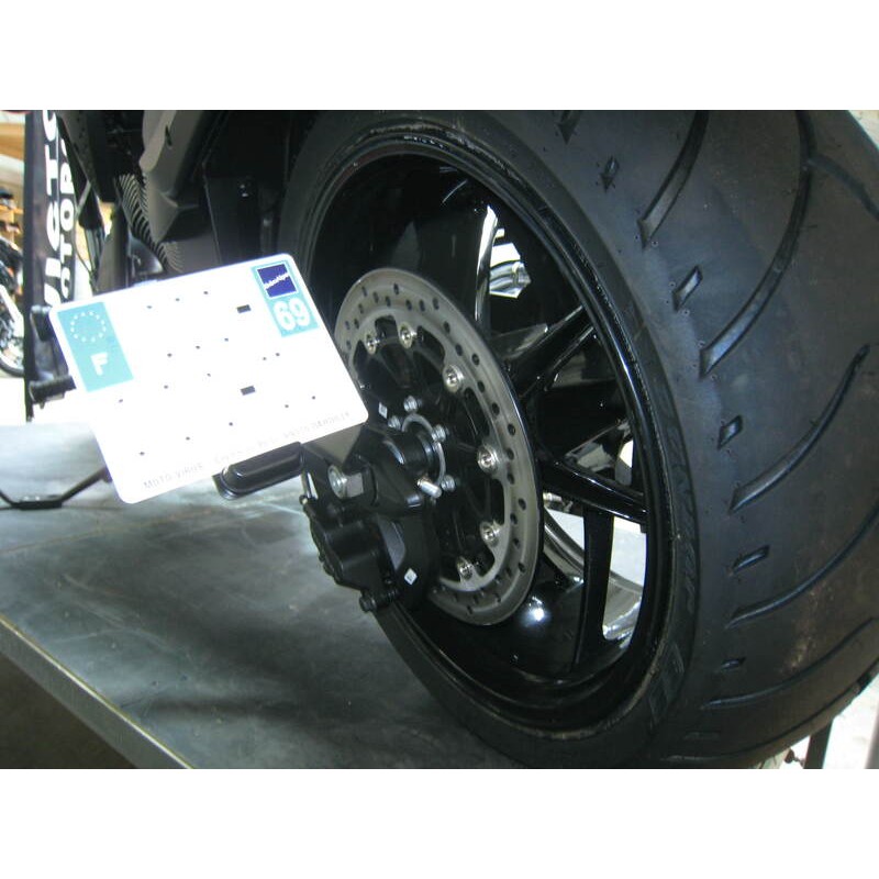 Support de plaque ACCESS DESIGN latéral noir Kawasaki Vulcan