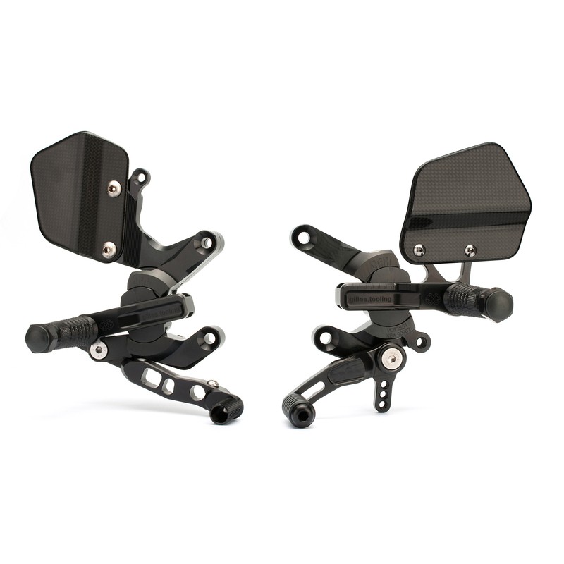 Commandes reculées ajustables GILLES TOOLING VCR38GT noir Kawasaki Ninja ZX-10R