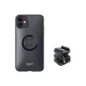 Pack complet SP-CONNECT Moto Bundle fixé sur rétroviseur iPhone 11/XR