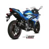 Silencieux MIVV Delta Race inox noir/casquette carbone Suzuki GSX250R