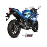 Silencieux MIVV GP Pro inox noir/casquette inox Suzuki GSX250R