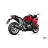 Silencieux MIVV Speed Edge inox noir/casquette carbone Honda VFR1200