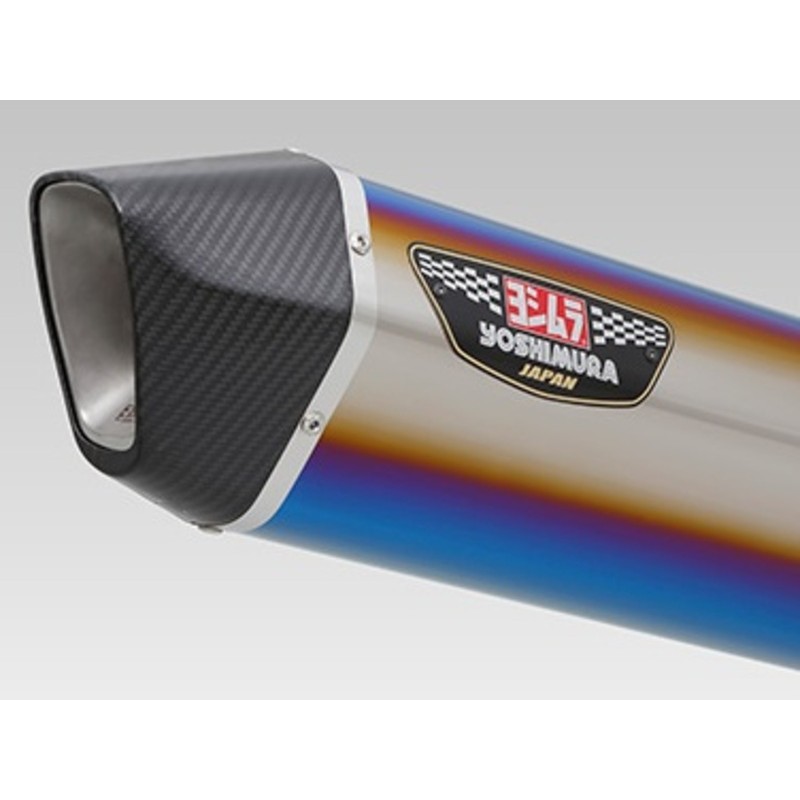 Silencieux YOSHIMURA Hepta Force inox Titanium Blue/casquette carbone Suzuki GSX-R1000/R