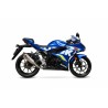 Ligne complète SCORPION Serket Taper inox/silencieux titane/casquette noir ABS Suzuki GSX-R125/250