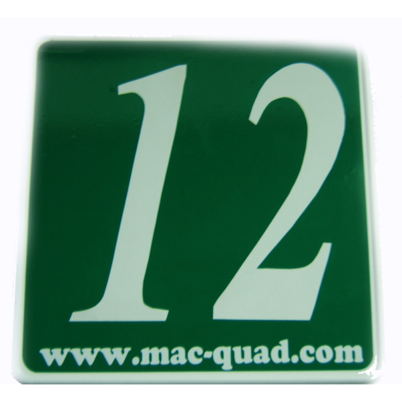 Plaque N° + N° de Course