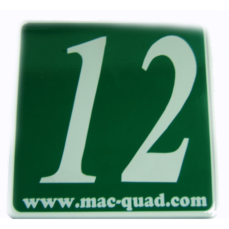 Plaque N° + N° de Course