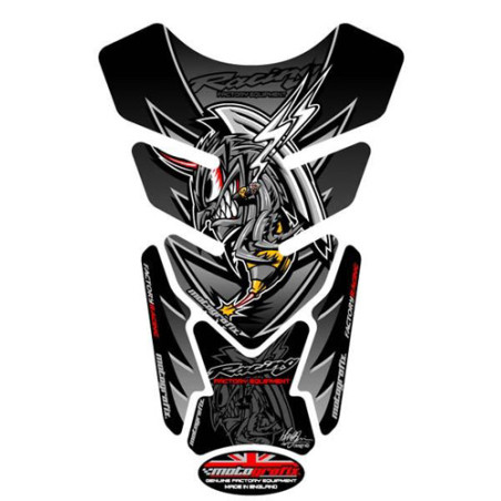 Protection de réservoir Honda 4 pièces Noir/Gris