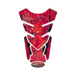 Protection de réservoir Diablesse 4 pièces Rouge