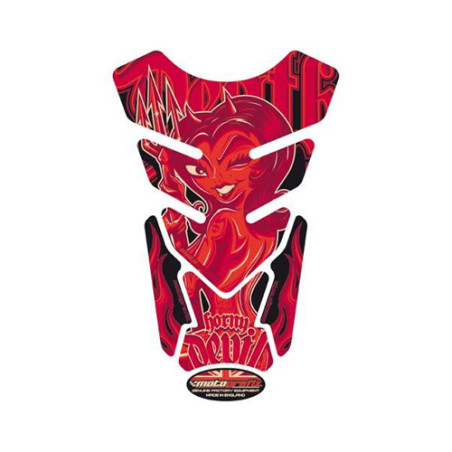 Protection de réservoir Diablesse 4 pièces Rouge