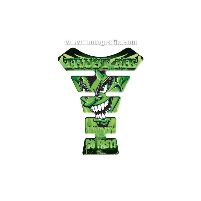 Protection de réservoir Démon 1 pièce Vert