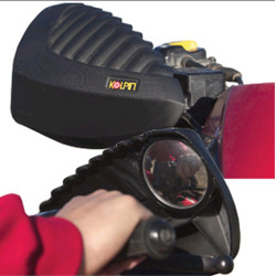Protège-mains + rétroviseurs KOLPIN quad noir