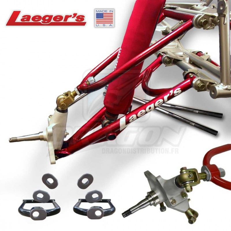 Train Avant Long Travel Laeger's Pro Trax + 2 Pouces 700 Raptor Yamaha