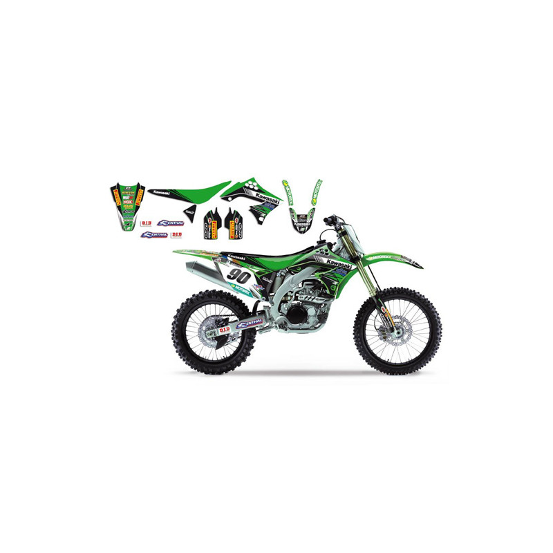 Kit Deco Complet BlackBird Kawasaki Racing Team MX1