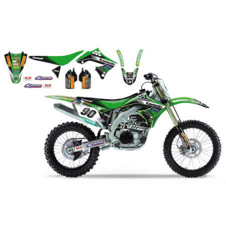 Kit Deco Complet BlackBird Kawasaki Racing Team MX1