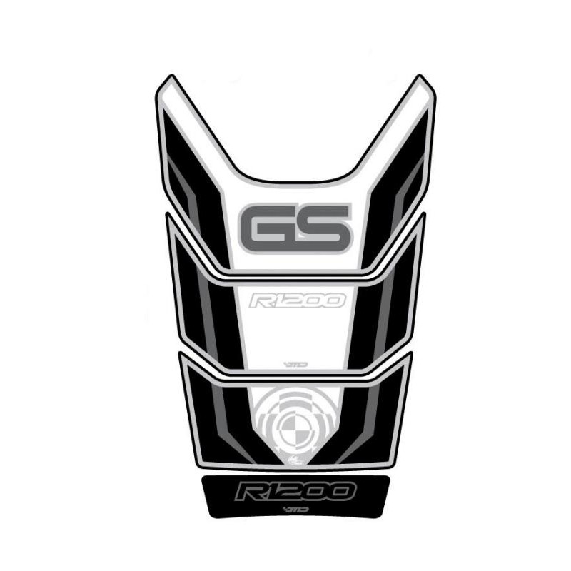 Protection de réservoir BMW Blanc Argent 4 pièces