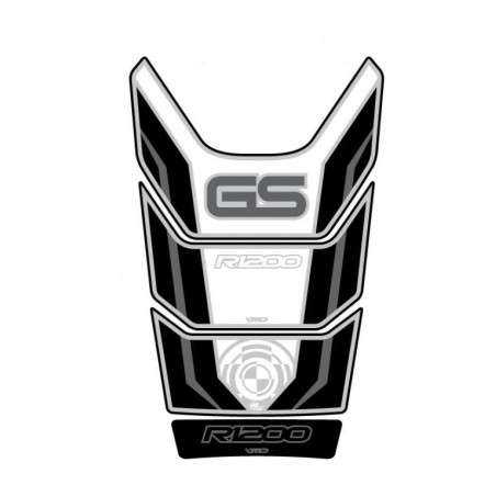 Protection de réservoir BMW Blanc Argent 4 pièces