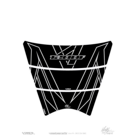 Protection de réservoir Honda Noir Argent 3 pièces