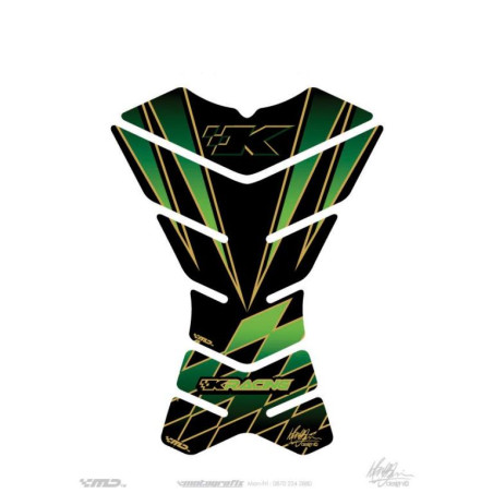 Protection de réservoir Kawasaki Vert 3 pièces