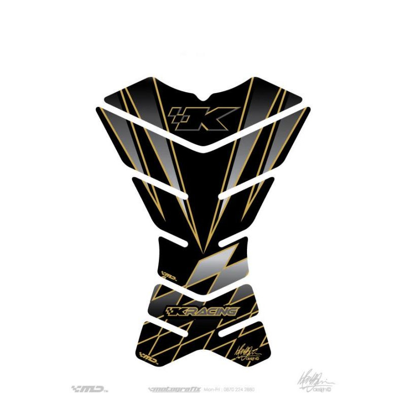 Protection de réservoir Kawasaki Noir 3 pièces