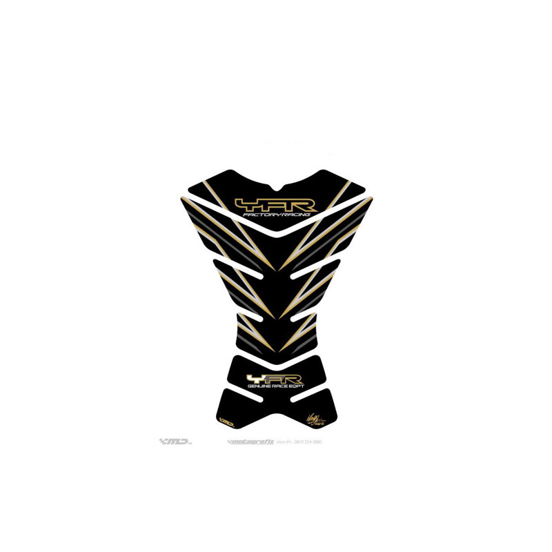 Protection de réservoir Yamaha Noir Or 3 pièces