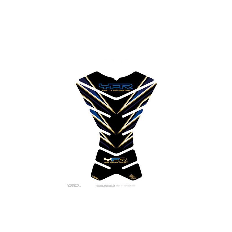 Protection de réservoir Yamaha Noir Bleu 3 pièces