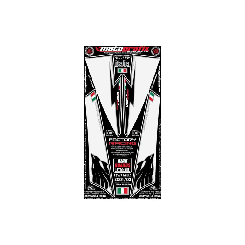 Protection de réservoir Yamaha Noir Rouge 1 pièce