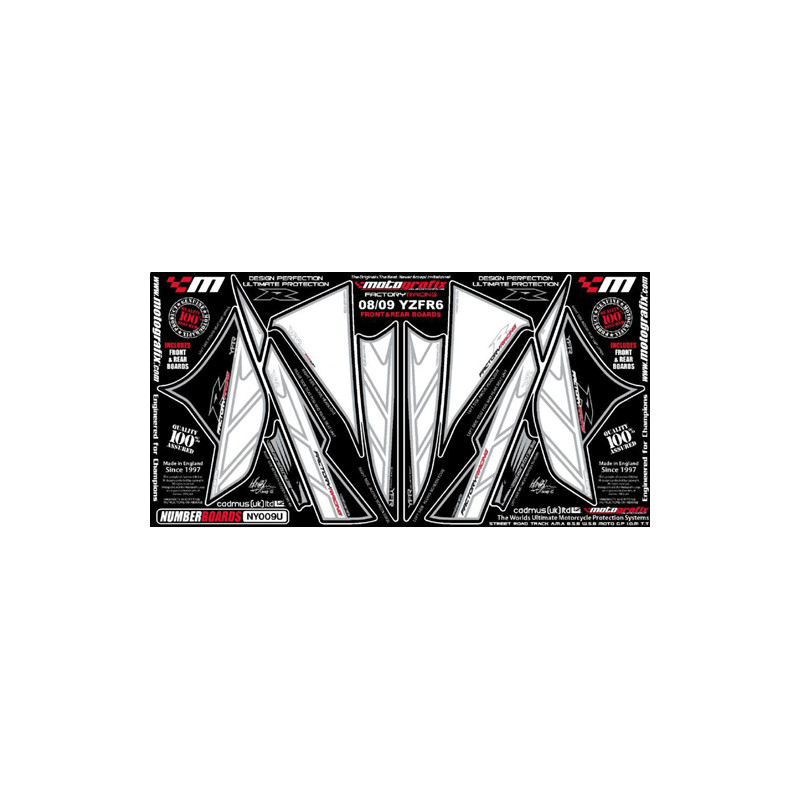 Kit Déco Avant et Arrière Motografix YZF-R6 (08-11) Yamaha