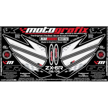 Kit Déco Arrière Motografix ZX6R Ninja Kawasaki