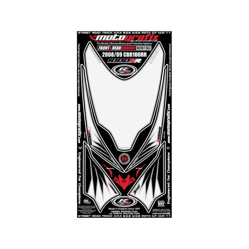 Kit Déco Avant et Arrière Motografix CBR1000RR  (08-11) Honda