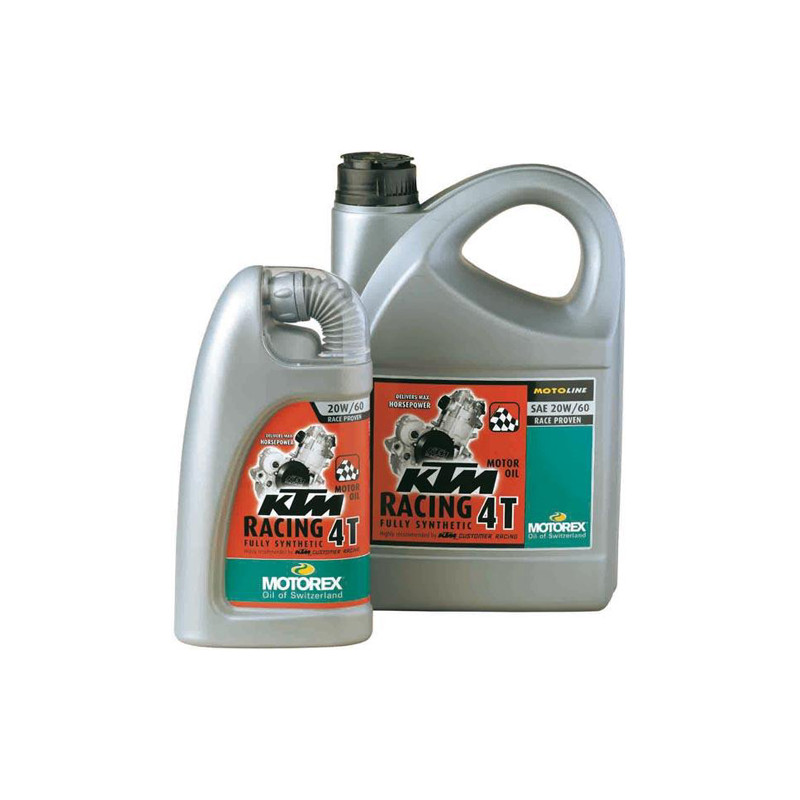Huile Motorex KTM Racing 4T 20w60 Bidon de 4 L