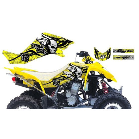 Kit Déco BlackBird Tribal Skull 2 LTZ 400 Jaune