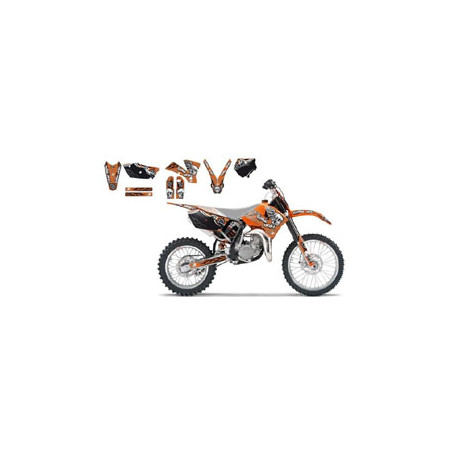 Kit Deco BlackBird SX 85 KTM Tribal Skull 2