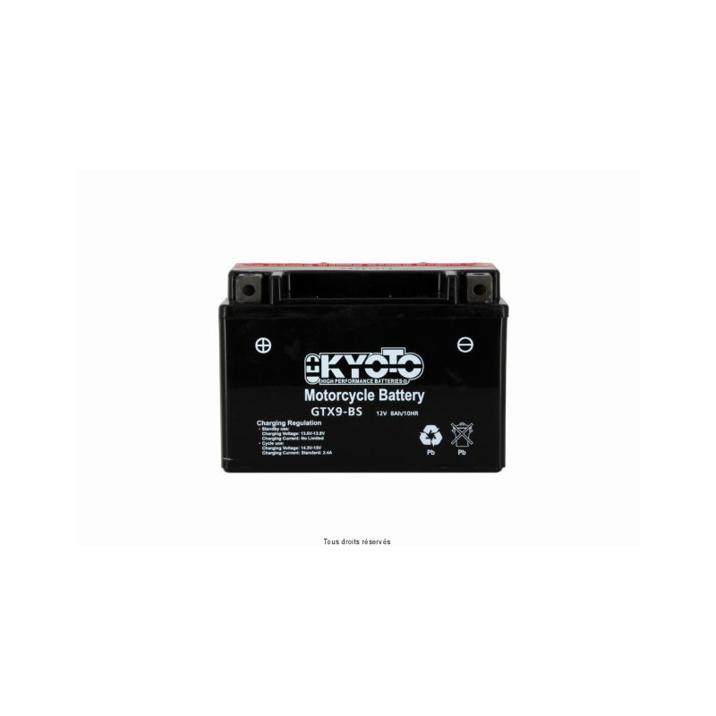Batterie YTZ10-S Kyoto sans entretien avec pack acide