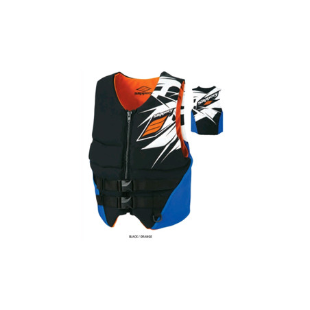 Gilet REV Neo Vest Slippery Noir Orange Déstockage