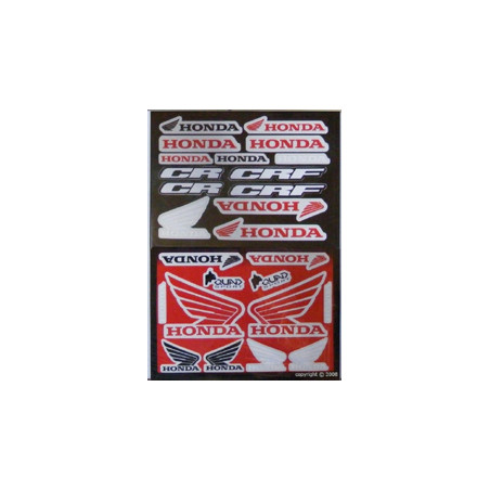 Planche adhésif déco Honda