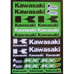 Planche adhésif déco Kawasaki