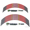 Planche d autocollants Rouge MONSTERpour jante Moto
