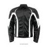 Blouson été Blanc Noir S-LINE Moto Route