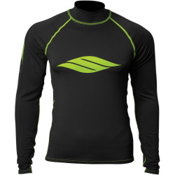 Gilet à Longue Manches LYCRA NOIR / LIME Slippery