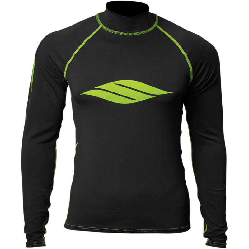 Gilet à Longue Manches LYCRA NOIR / LIME Slippery