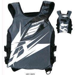 Gilet Switch Nylon Pullover Vest Slippery Gris Blanc Déstockage